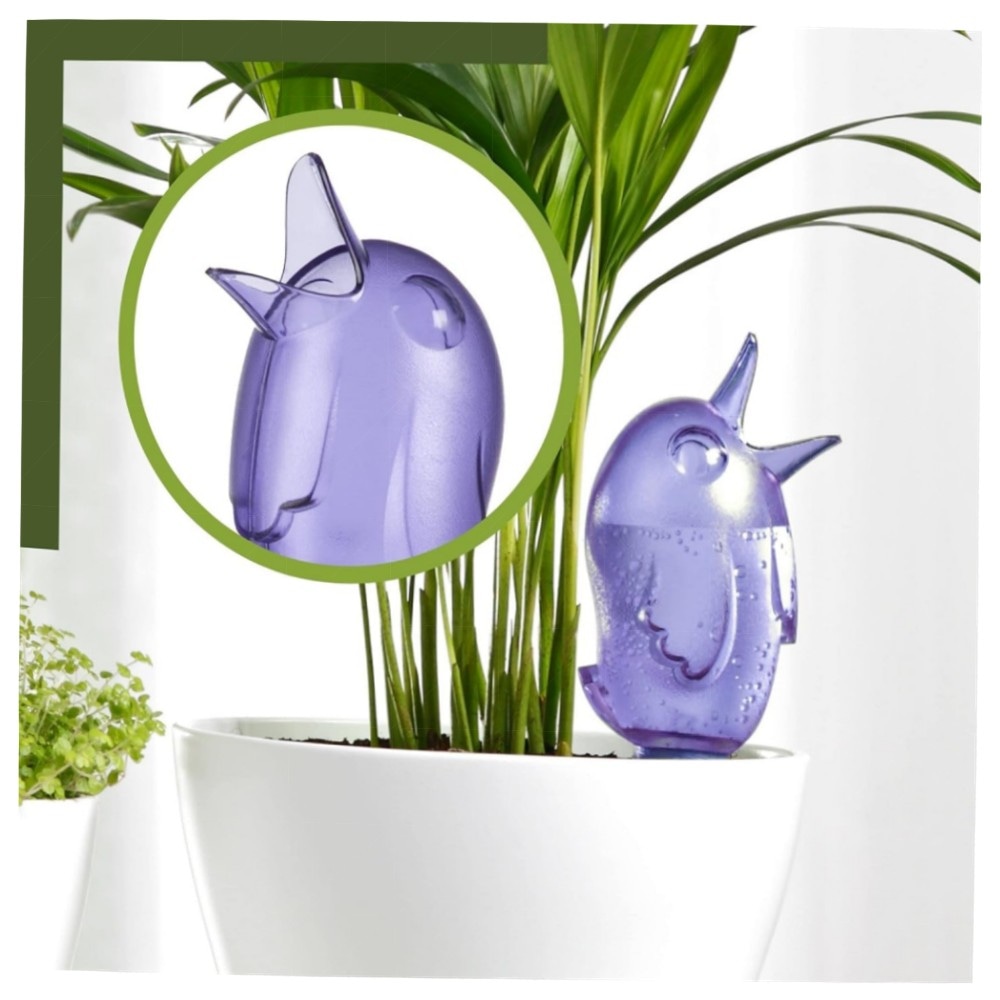 Scheurich Bördy M Wasserspender 220 ml – 8er Set Klar, UV-beständiger Kunststoff mit Tonfuß für Zimmer- & Gartenpflanzen