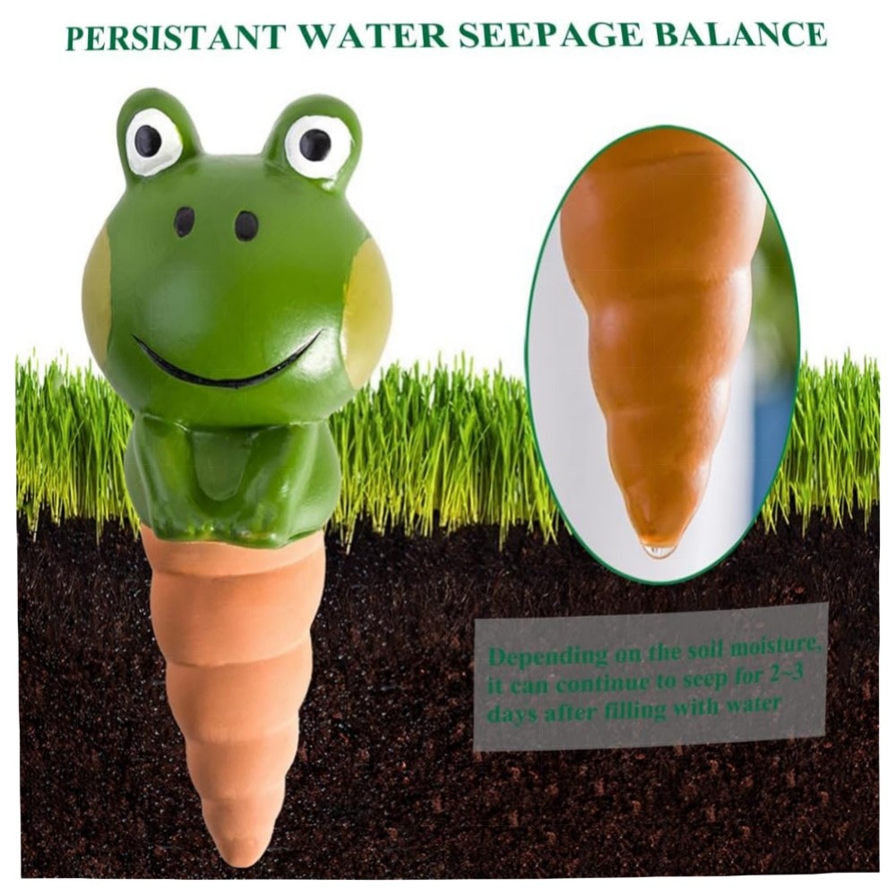 Bewässerungskugeln 4er-Set – selbstbewässernde Terrakotta-Spikes, Keramik Wasserspender für Topf- & Zimmerpflanzen, innen & außen