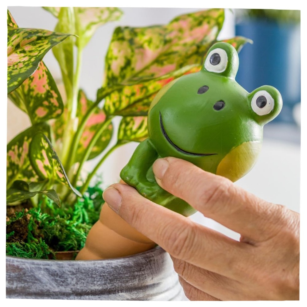 Bewässerungskugeln 4er-Set – selbstbewässernde Terrakotta-Spikes, Keramik Wasserspender für Topf- & Zimmerpflanzen, innen & außen