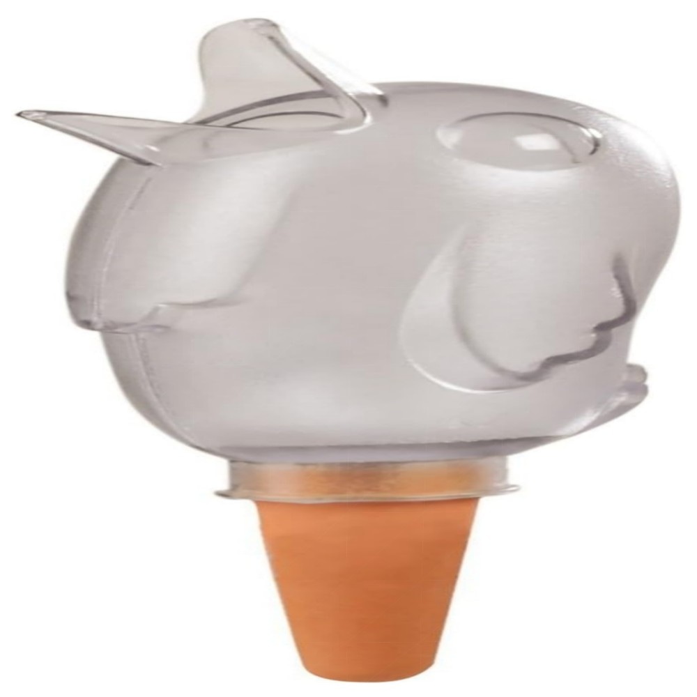 a5f2e00e9533.jpg Scheurich Bördy M Bewässerungskugel 4er Set – 220 ml, Grün, UV-beständiger Kunststoff mit Tonspitze für kontrollierte Pflanzenbewässerung