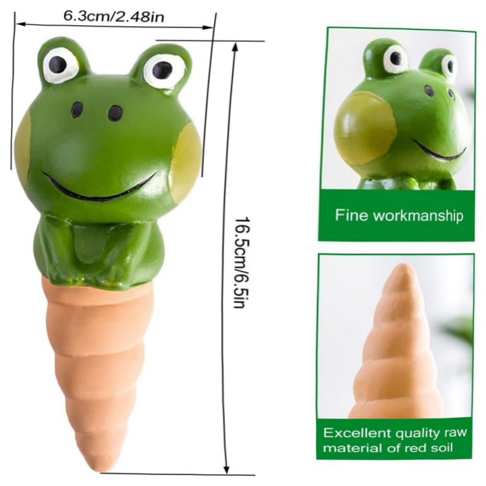 Bewässerungskugeln 4er-Set – selbstbewässernde Terrakotta-Spikes, Keramik Wasserspender für Topf- & Zimmerpflanzen, innen & außen