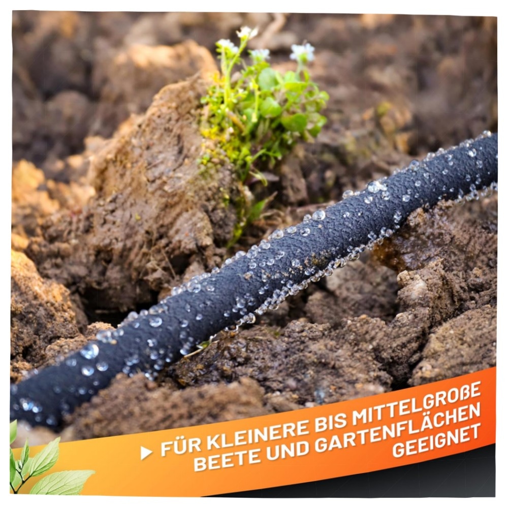 Perlschlauch Tropfschlauch 15,24 m – GRÜNTEK UV- & Algen-geschützt, 1/2\