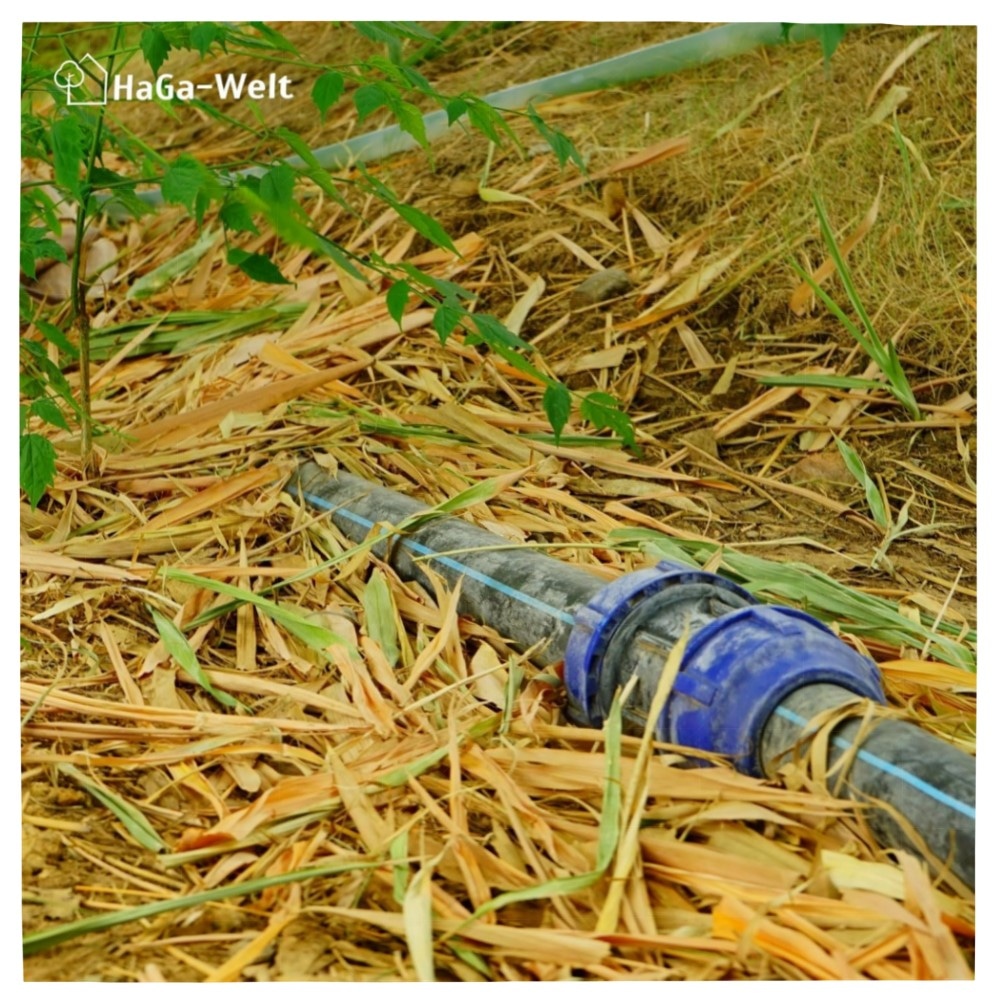 HaGa PE-Rohr 32 mm x 1,9 mm – 10 m schwarz | UV-beständig, 6 bar Druck & flexible Gartenbewässerung