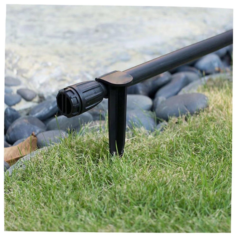 16 mm PE Tropfrohr-Halteanker, 100er Set – hochwertige Kunststoff-Pfähle zur Sicherung von Bewässerungs- und Tropfschläuchen im Garten