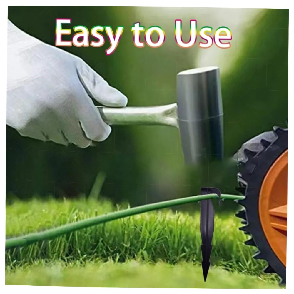 16 mm PE Tropfrohr-Halteanker, 100er Set – hochwertige Kunststoff-Pfähle zur Sicherung von Bewässerungs- und Tropfschläuchen im Garten