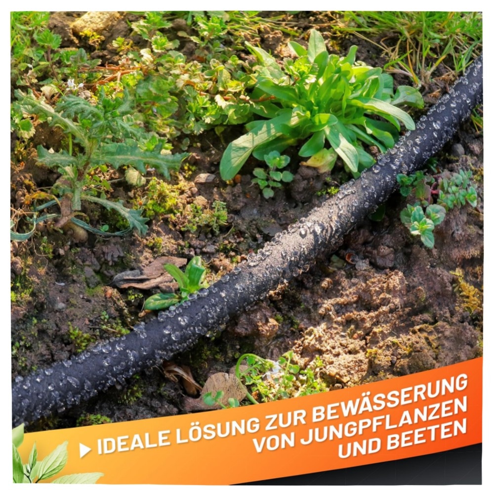 Perlschlauch Tropfschlauch 15,24 m – GRÜNTEK UV- & Algen-geschützt, 1/2\