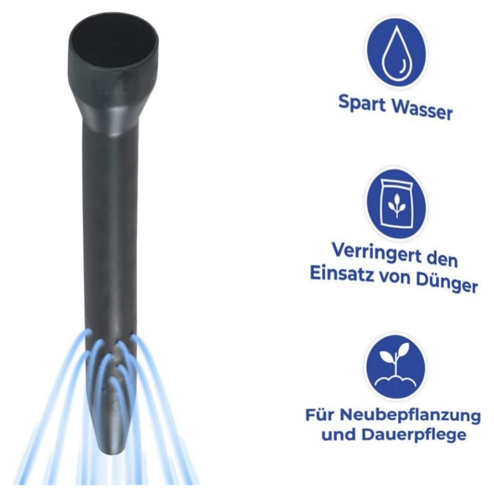 Wurzel‑Gießer 3er Set – gezielte Pflanzenbewässerung Ø5,5×30 cm, robuster Kunststoff für Balkon & Garten