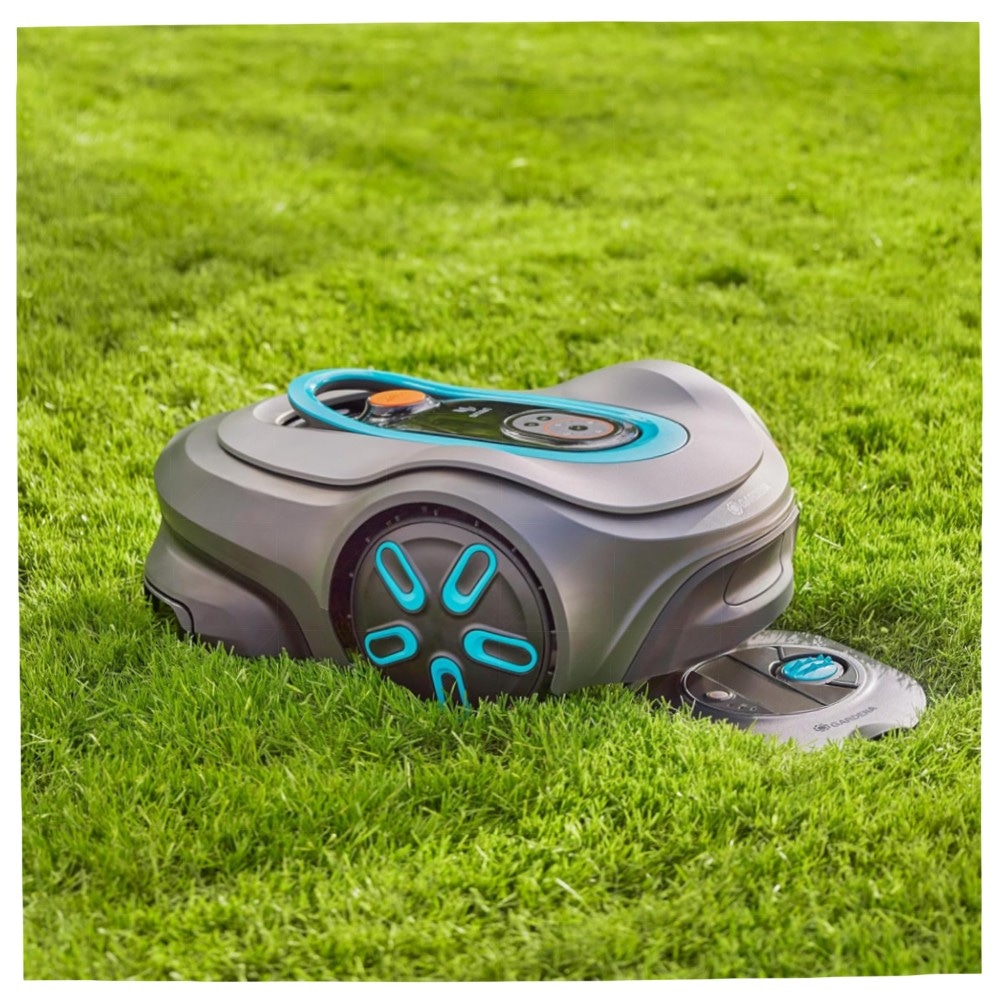 Gardena AquaPrecise Solarbetriebenes Bewässerungssystem für Rasen bis 320 m² – Bluetooth, Konturregner & FlowBalance für gleichmäßige Bewässerung