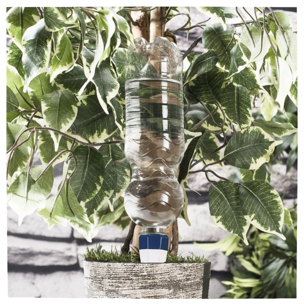 45e3cce71712.jpg Bewässerungskegel 6er-Set für PET-Flaschen – Tonspitzen-Bewässerung, auslaufsicher mit Dichtungsringen, ideal für Balkon & Topfpflanzen