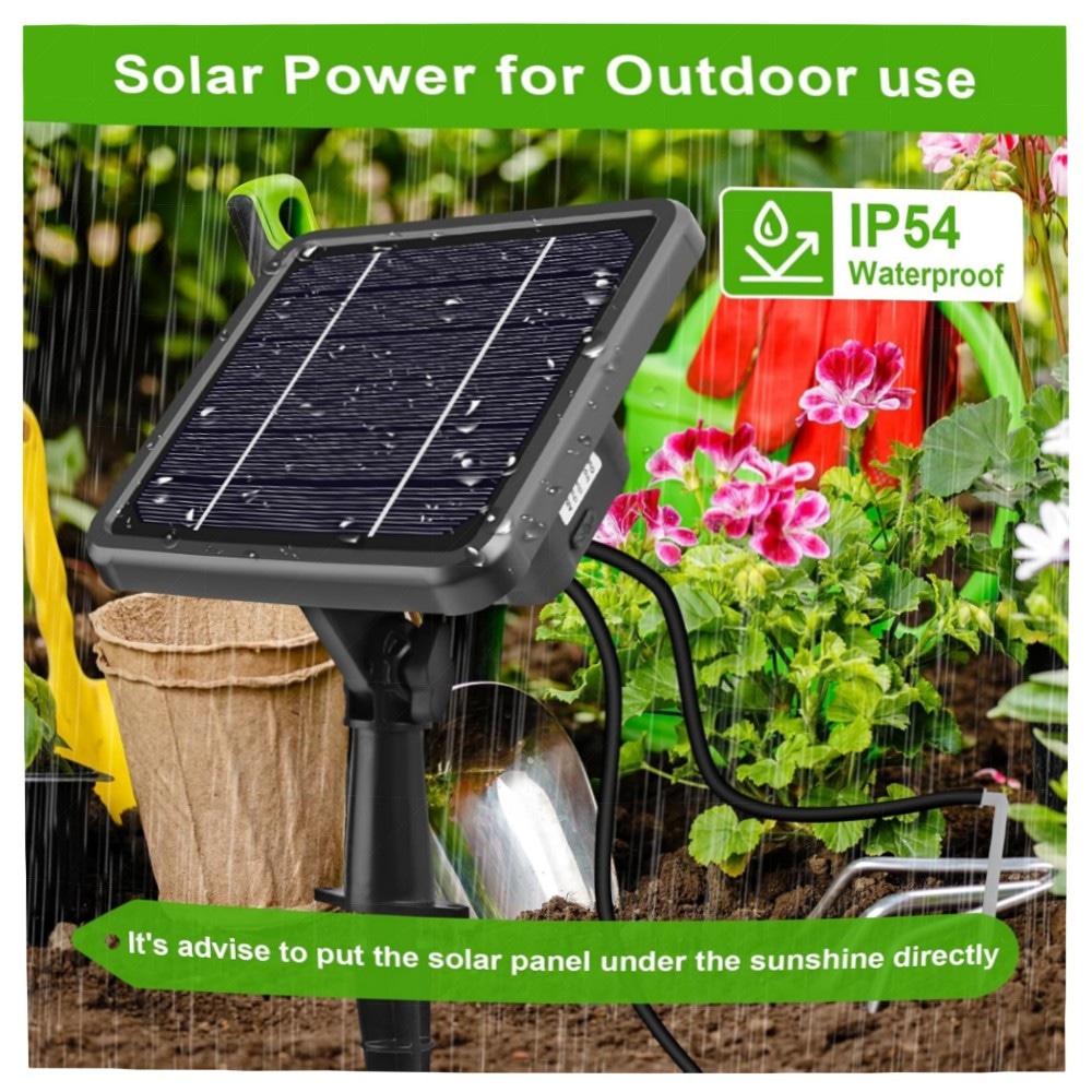 Landrip Automatisches Bewässerungssystem für Balkon & Topfpflanzen – DIY Set mit digitalem Timer, 10 m Schlauch & energieeffizienter Pumpe