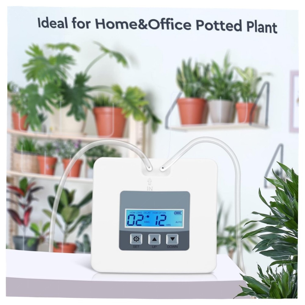 Landrip Automatisches Bewässerungssystem für Balkon & Topfpflanzen – DIY Set mit digitalem Timer, 10 m Schlauch & energieeffizienter Pumpe