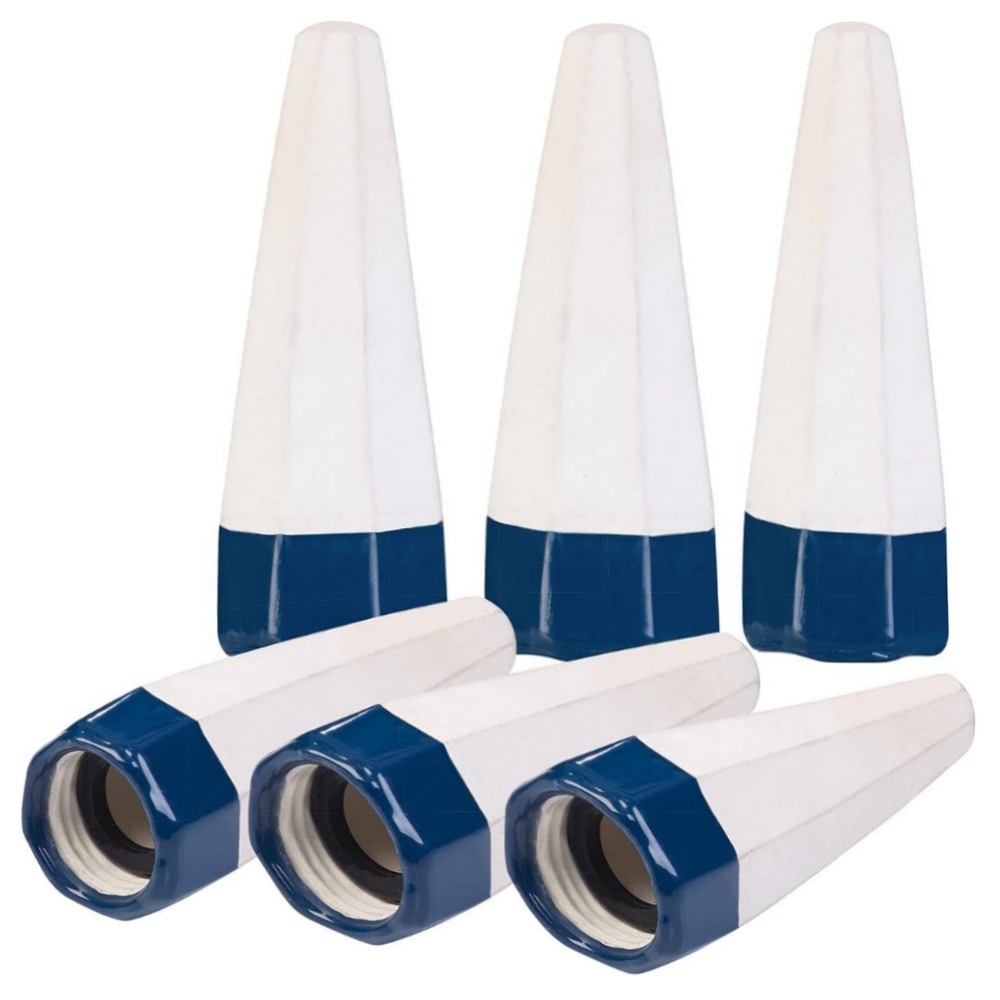 Ton-Bewässerungskegel 12er-Set für PET-Flaschen – poröse Terrakotta-Spitzen mit Dichtungsring, einfache Urlaubsbewässerung für Topf- & Balkonpflanzen