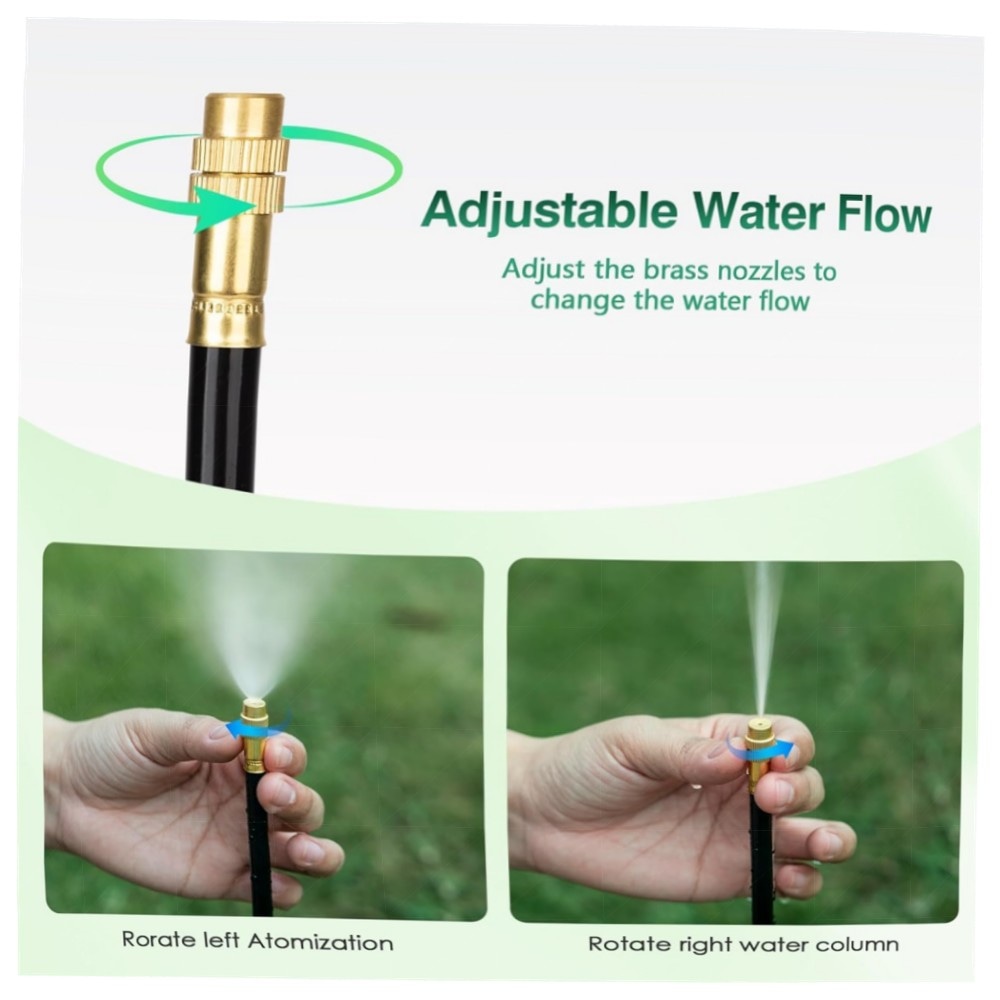 Bewässerungssystem Garten 360° flexibel – Automatisches Tropf-Gartenbewässerungssystem, 10m Schlauch mit Messingdüsen, wassersparend & langlebig