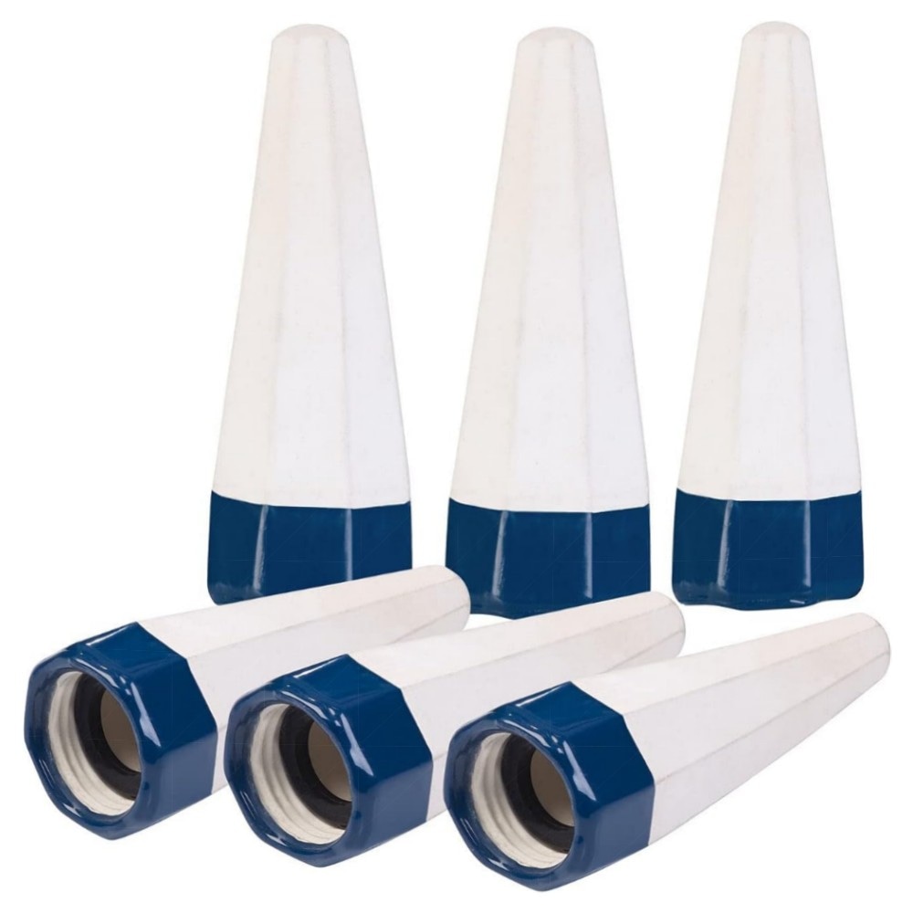 Bewässerungskegel 6er-Set für PET-Flaschen – Tonspitzen-Bewässerung, auslaufsicher mit Dichtungsringen, ideal für Balkon & Topfpflanzen