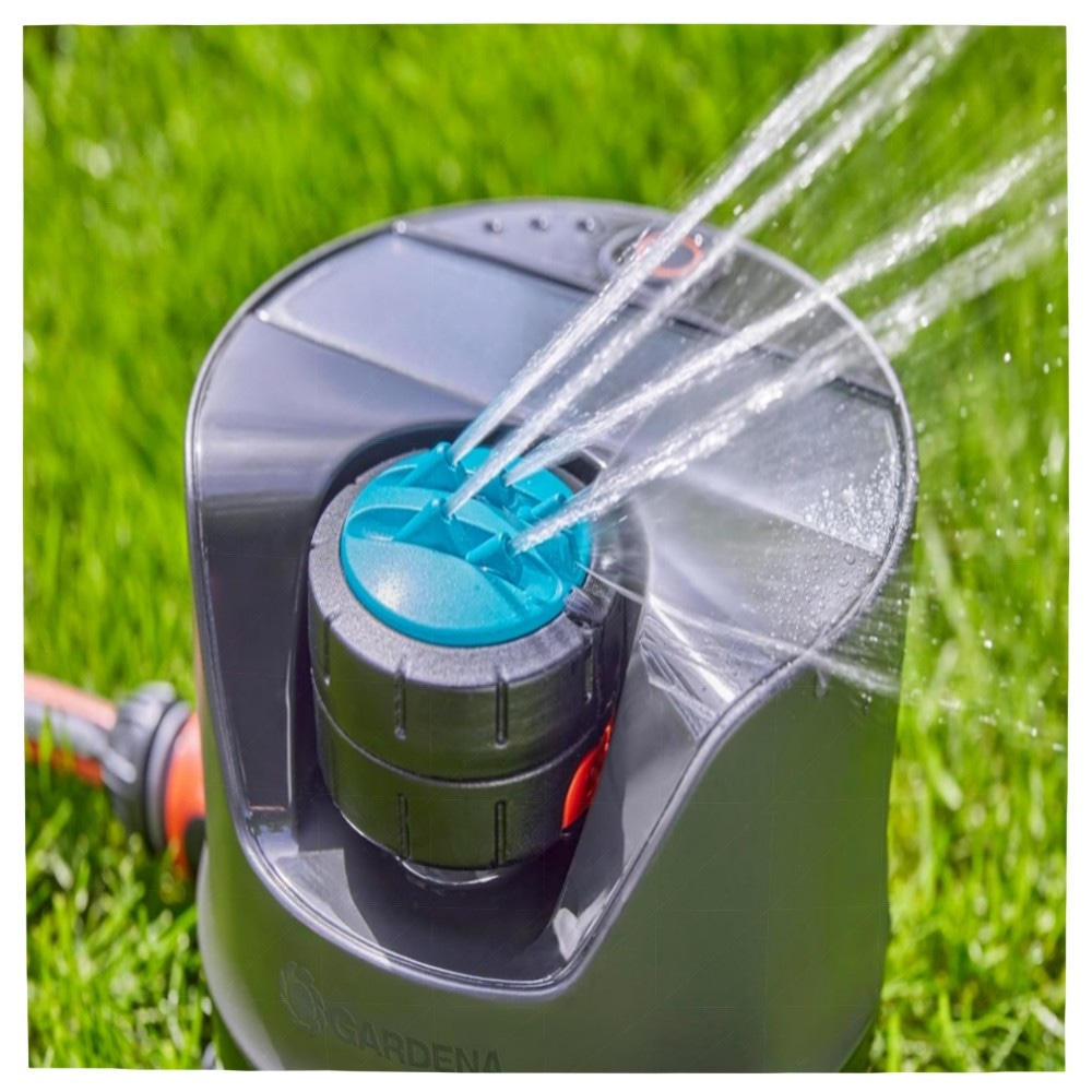 Gardena AquaPrecise Solarbetriebenes Bewässerungssystem für Rasen bis 320 m² – Bluetooth, Konturregner & FlowBalance für gleichmäßige Bewässerung