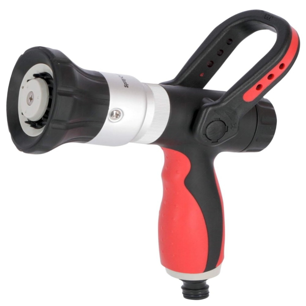 Abspritzbrause Gilmour – robuste Gartenbrause für heißes & kaltes Wasser, Metallguss, Hebelfixierung, inklusive Messingeinsatz