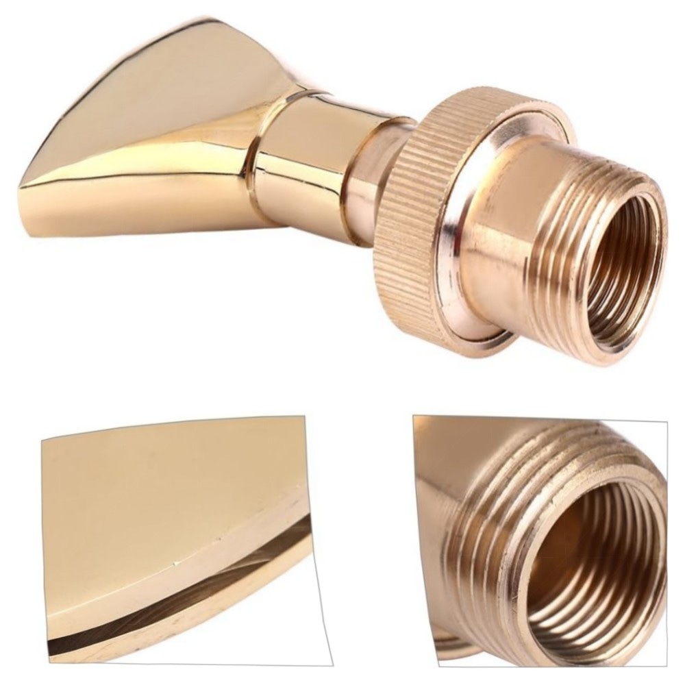 Zerodis Messing-Brunnendüse DN15/DN20 – verstellbare Springbrunnen-Düse für Teich & Garten, korrosionsbeständig, dekorativer Fächerstrahl