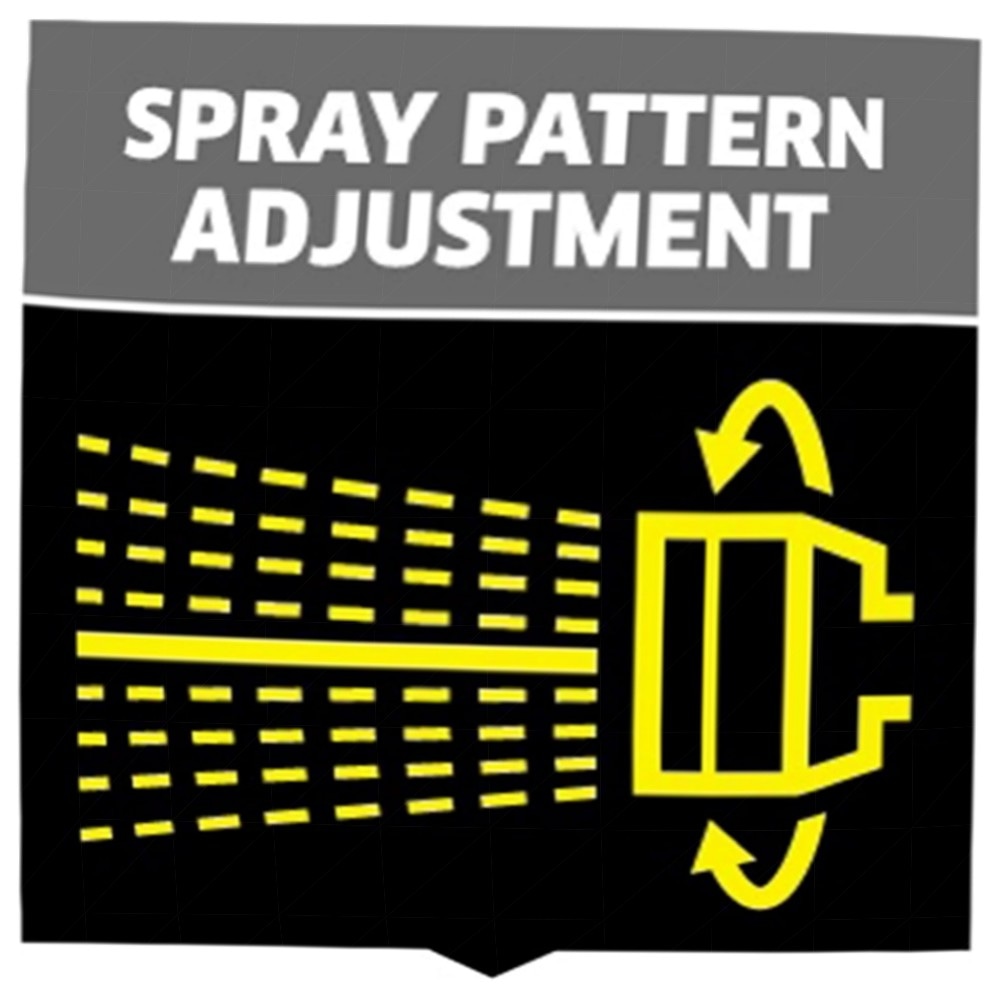 Kärcher Multifunktions-Spritzpistole mit 3 Sprühbildern, arretierbarem Auslöser – robustes Gelb/Schwarz, kompatibel mit Klicksystemen