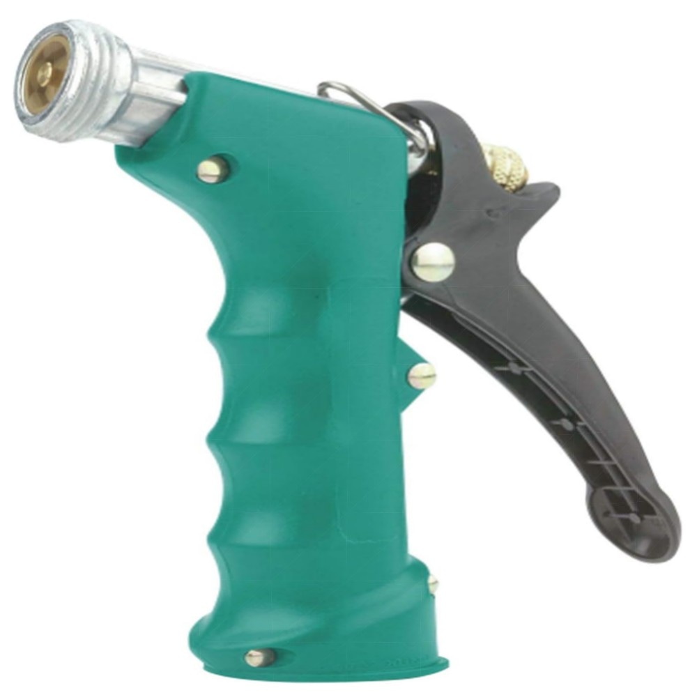 Abspritzbrause Gilmour – robuste Gartenbrause für heißes & kaltes Wasser, Metallguss, Hebelfixierung, inklusive Messingeinsatz