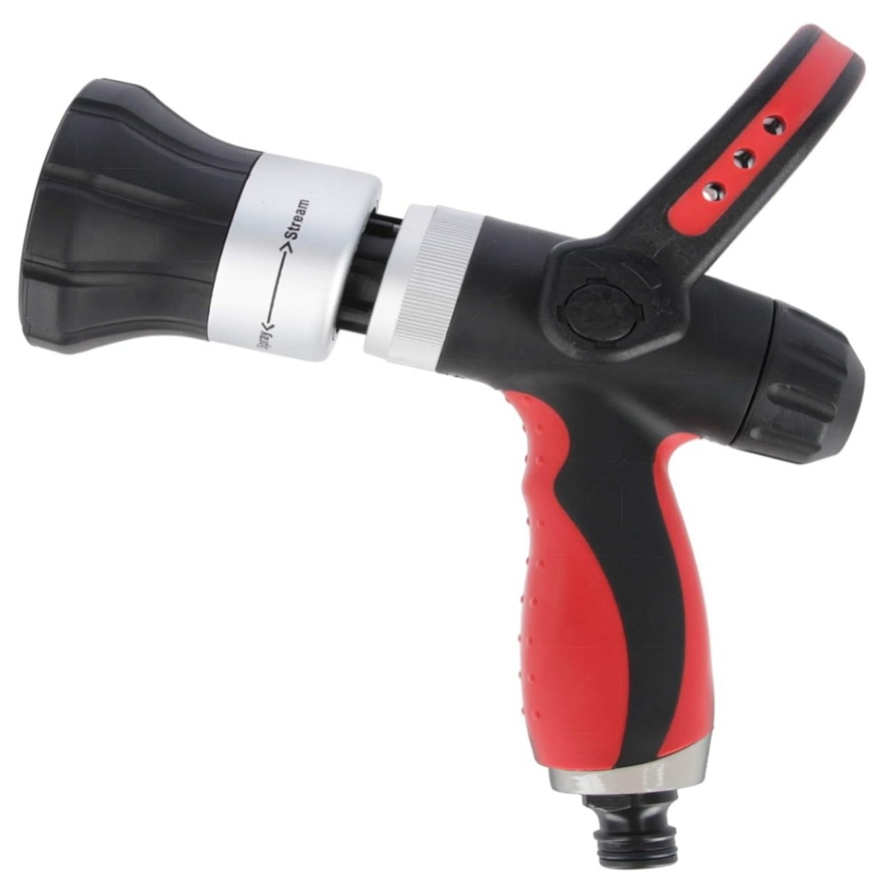 Abspritzbrause Gilmour – robuste Gartenbrause für heißes & kaltes Wasser, Metallguss, Hebelfixierung, inklusive Messingeinsatz