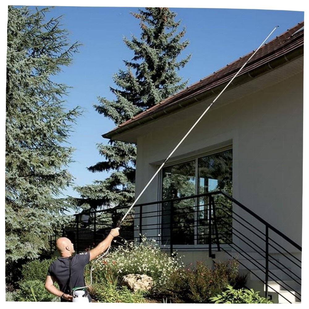 Teleskop-Sprühlanze 2,5–4,29 m – langlebige Aluminium-Düse, präzise Pflanzenbehandlung für Garten & Beetpflege