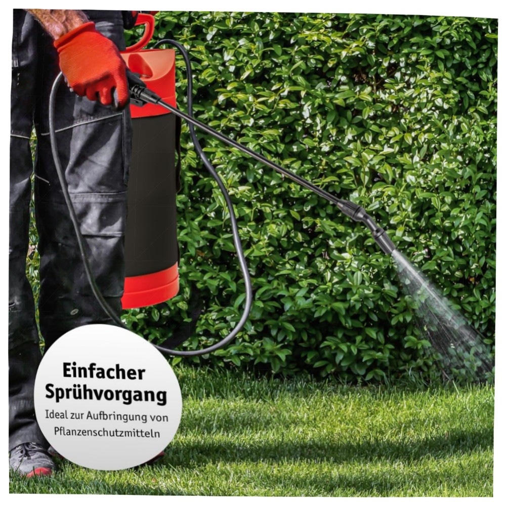 4892417b7157.jpg WALTER Drucksprüher 5L – hochwertiger Gartensprüher mit verstellbarer Düse, Überdruckventil & Druckanzeige für Pflanzenschutz & Reinigung