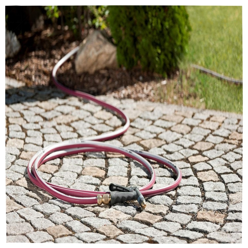 REHAU Gartenspritze Premium – robuste Metall-/Messing-Brause, verstellbarer Strahl & Feststellfunktion für Profi- und Hobbygärten