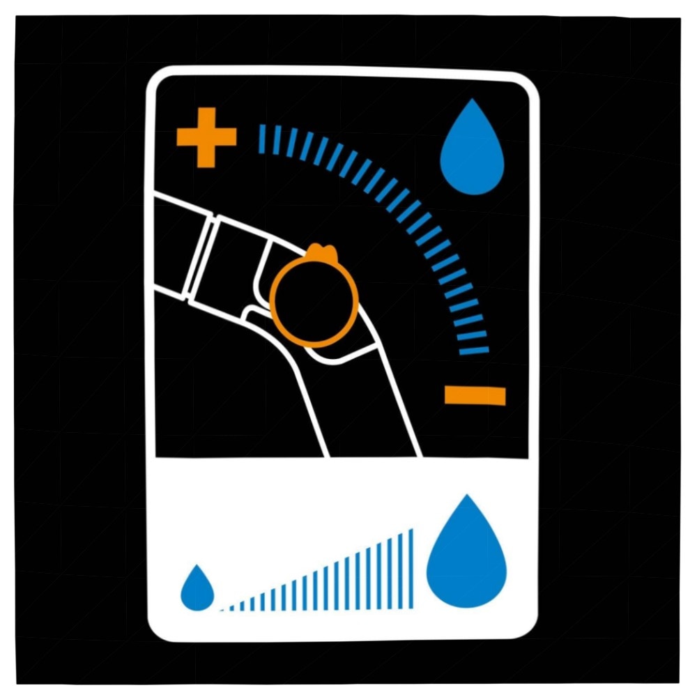 Fiskars 2‑teiliges Bewässerungsset – Sprühpistole 2‑Funktionen STOP‑Schlauchanschluss Ø13–15 mm, SoftGrip, frostbeständig