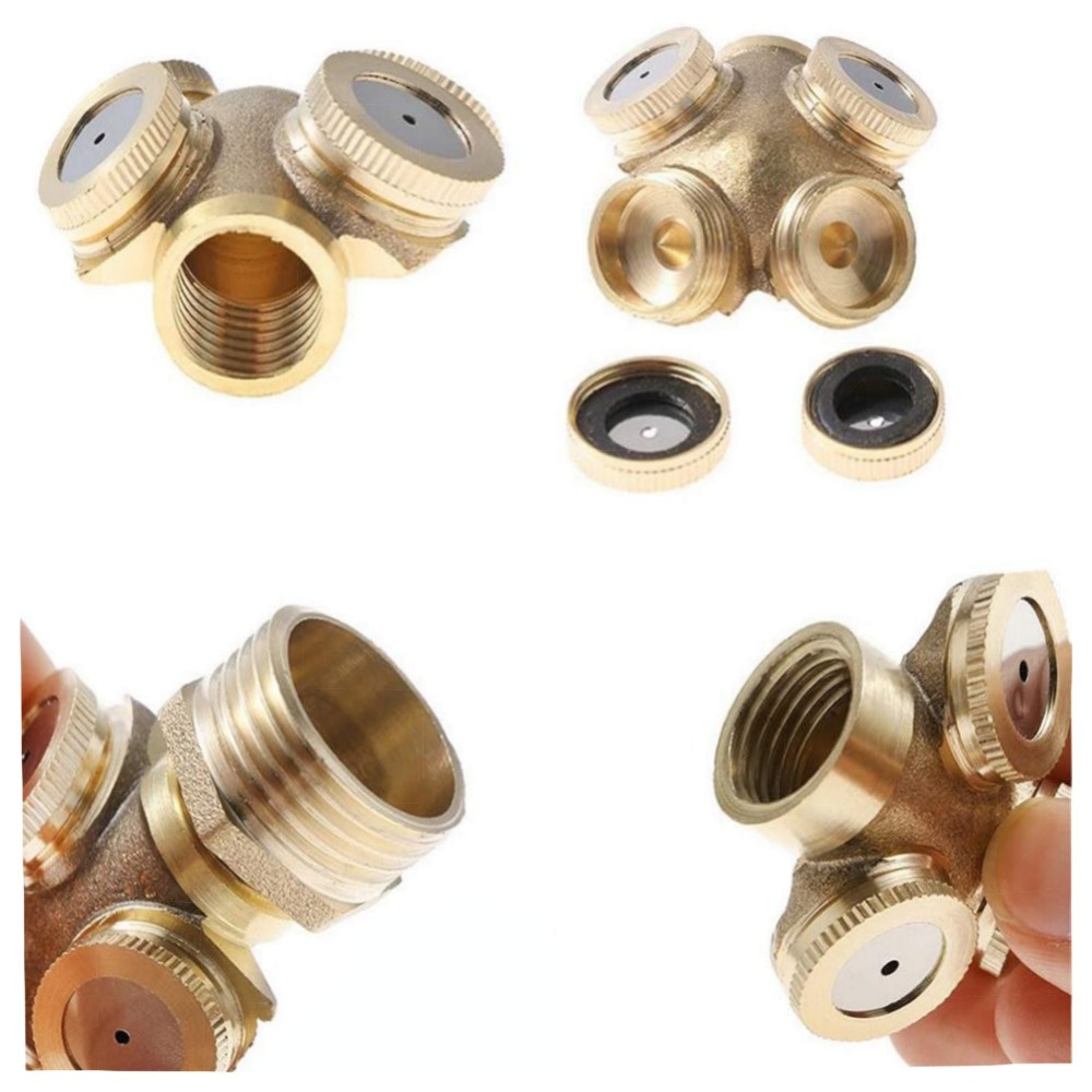 Messing Sprühnebeldüse 4-Loch 1/2\