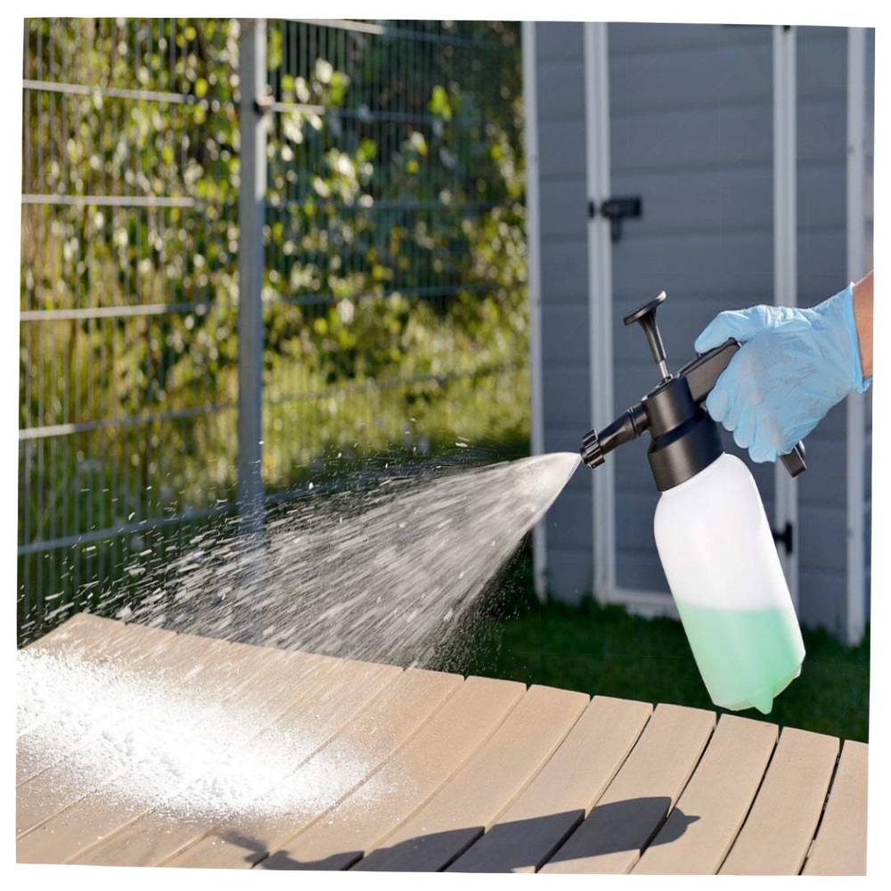 PEARL Schaumsprüher 1 L – Universal-Schaum-Erzeuger mit 3 Einsätzen, leistungsstarke Druckpumpe & Flachstrahldüse