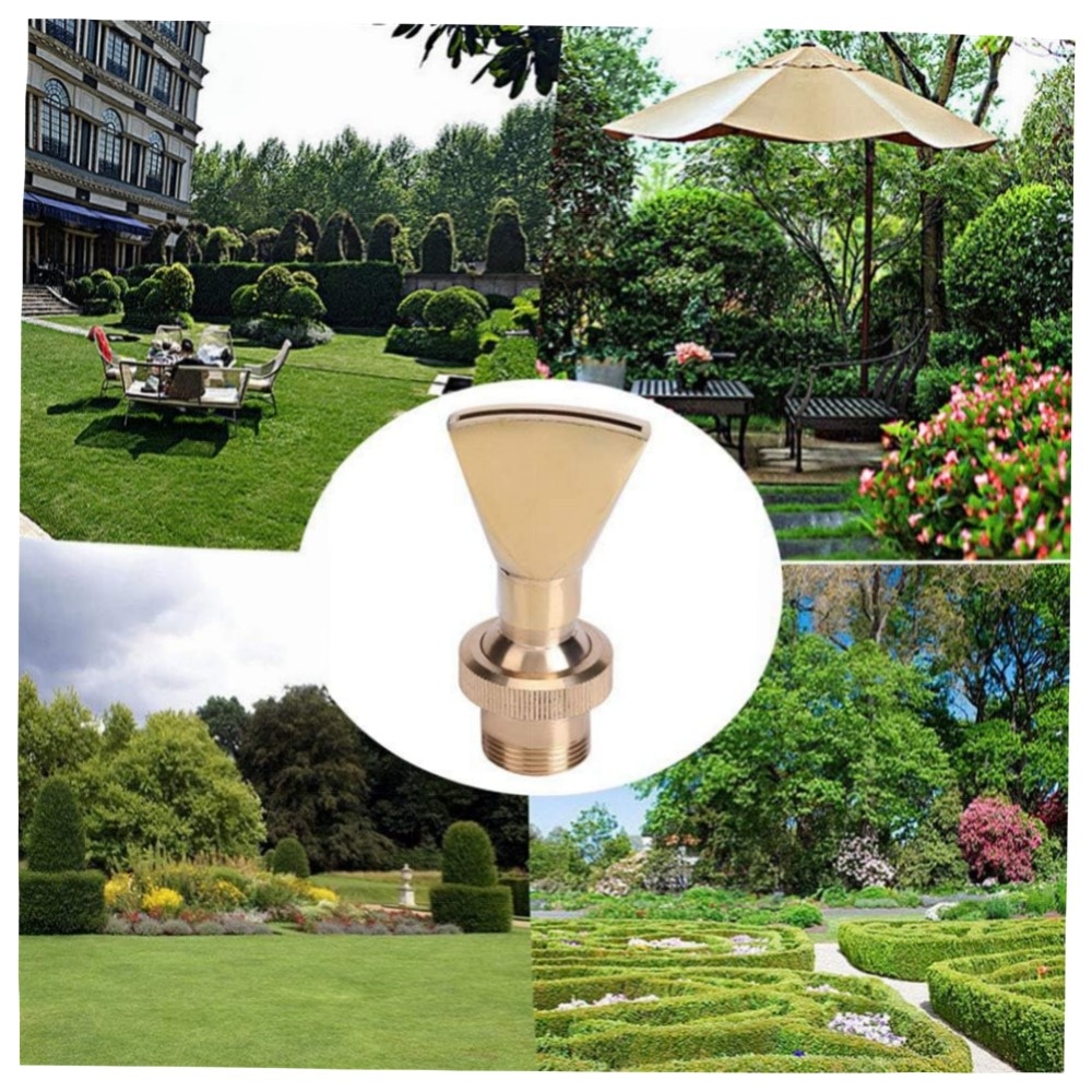 Zerodis Messing-Brunnendüse DN15/DN20 – verstellbare Springbrunnen-Düse für Teich & Garten, korrosionsbeständig, dekorativer Fächerstrahl