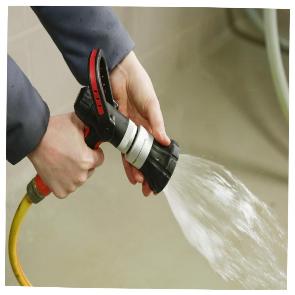 Abspritzbrause Gilmour – robuste Gartenbrause für heißes & kaltes Wasser, Metallguss, Hebelfixierung, inklusive Messingeinsatz