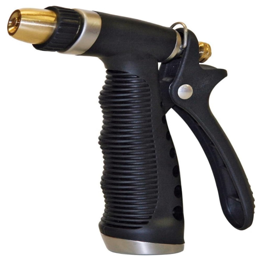 Abspritzbrause Gilmour – robuste Gartenbrause für heißes & kaltes Wasser, Metallguss, Hebelfixierung, inklusive Messingeinsatz