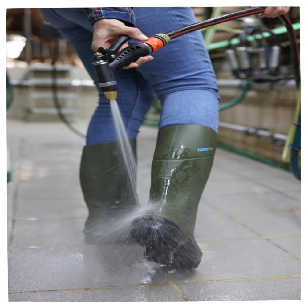 Abspritzbrause Gilmour – robuste Gartenbrause für heißes & kaltes Wasser, Metallguss, Hebelfixierung, inklusive Messingeinsatz