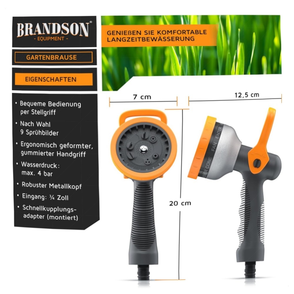 ec1fd8bb2622.jpg Gartenbrause Metall mit Kipphebel – 9 Sprühbilder, robuster Metallkopf, frostsicher, ergonomisch (3/4\