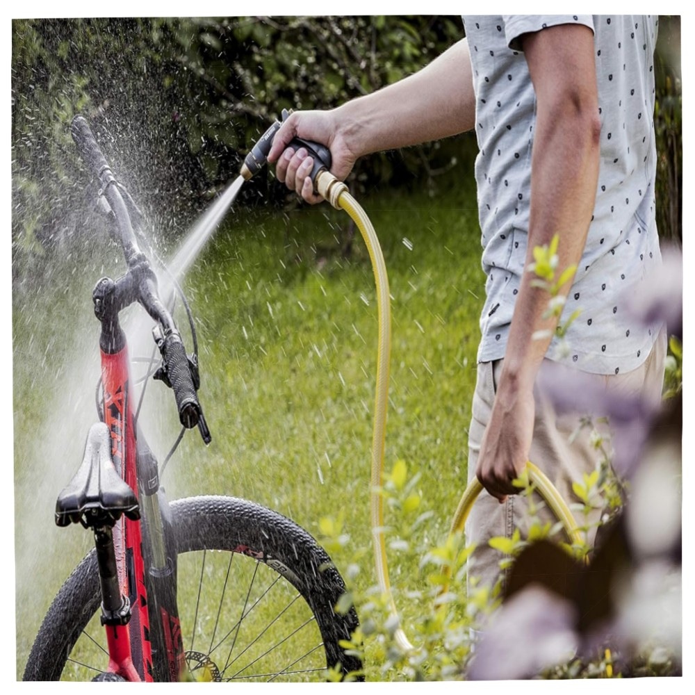 REHAU Gartenspritze Premium – robuste Metall-/Messing-Brause, verstellbarer Strahl & Feststellfunktion für Profi- und Hobbygärten