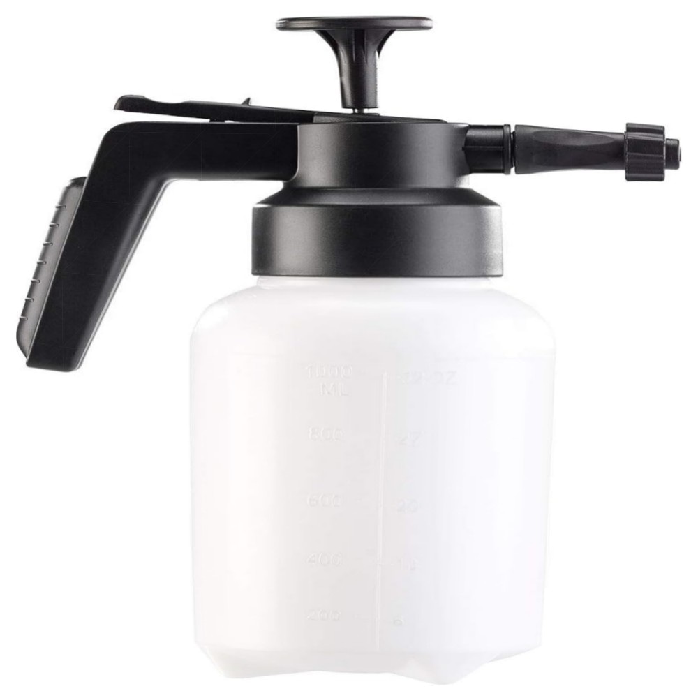 PEARL Schaumsprüher 1 L – Universal-Schaum-Erzeuger mit 3 Einsätzen, leistungsstarke Druckpumpe & Flachstrahldüse