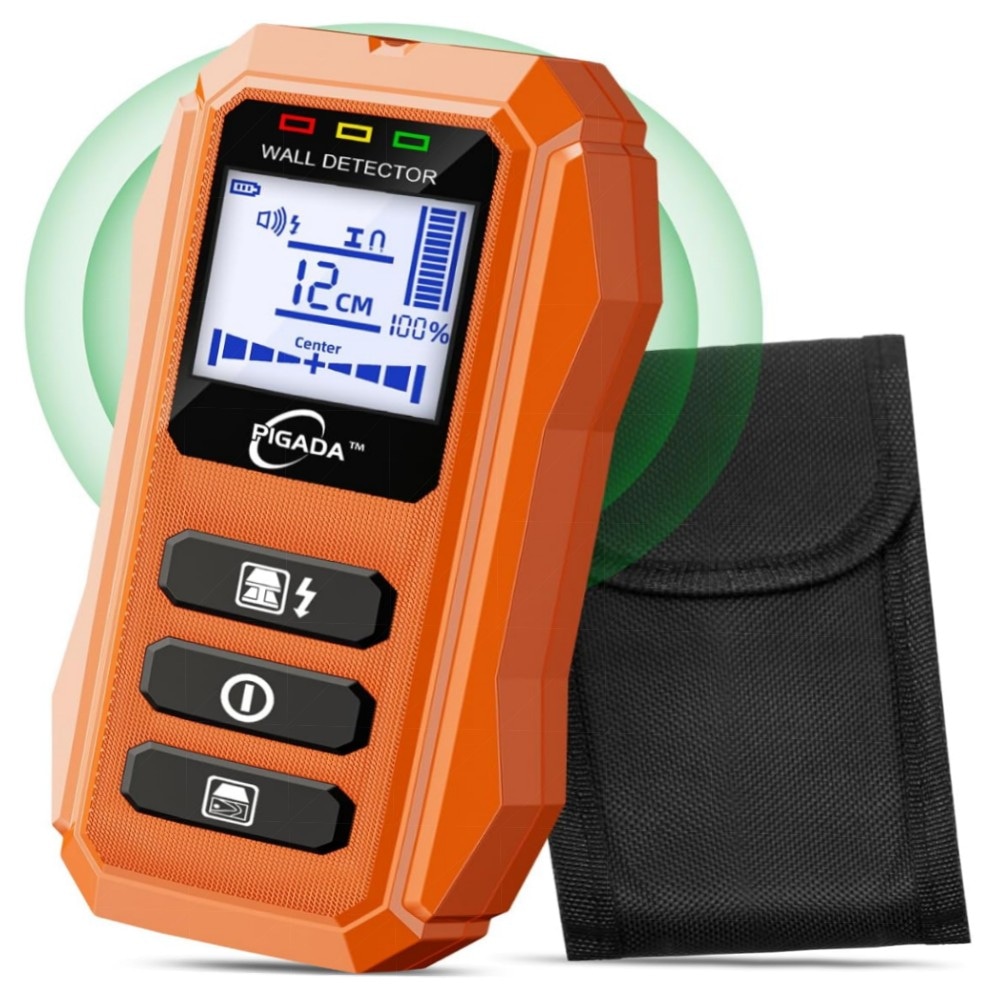 2aa345760864.jpg Leitungssucher & Feuchtigkeitstester PIGADA ZK01 – 2‑in‑1 Wanddetektor (6 Modi) für Holz, Metall & Strom, beleuchtetes LCD, automatische Kalibrierung