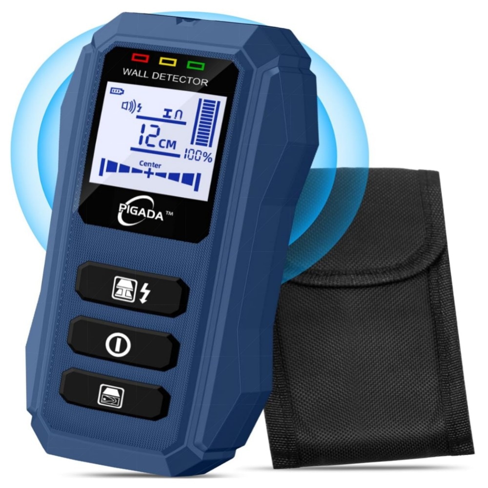 a69c1c1d4627.jpg Leitungssucher & Feuchtigkeitstester PIGADA ZK01 – 2‑in‑1 Wanddetektor (6 Modi) für Holz, Metall & Strom, beleuchtetes LCD, automatische Kalibrierung