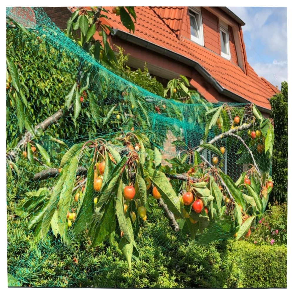 Vogelschutznetz 6×10 m – engmaschiges Gartennetz aus HD‑PE, Schutz für Obstbäume, Beeren & Hochbeete, leicht & witterungsbeständig
