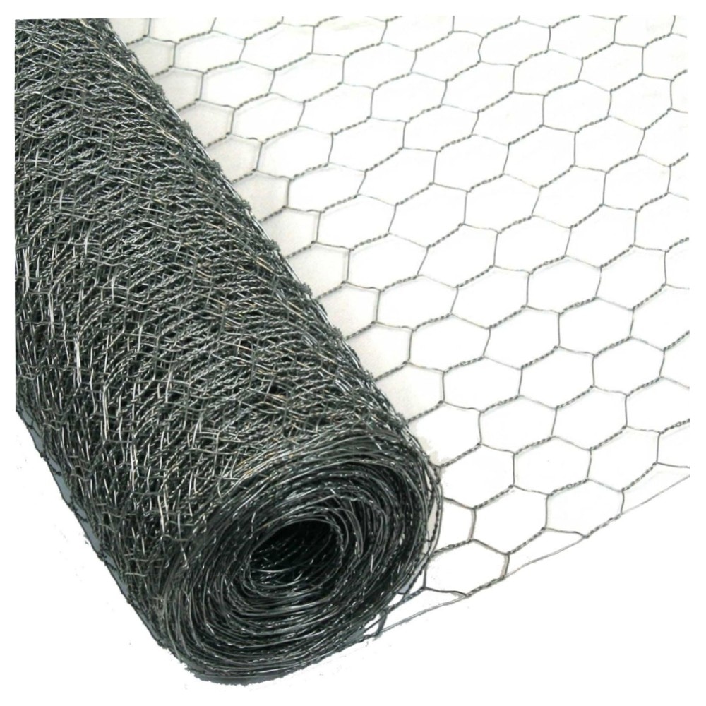 Garmix verzinktes Sechseckgeflecht 25 mm, Ø0,8 mm (75 cm x 25 m) – robustes Hühnerdraht/Hasendraht für Garten & Tiergehege