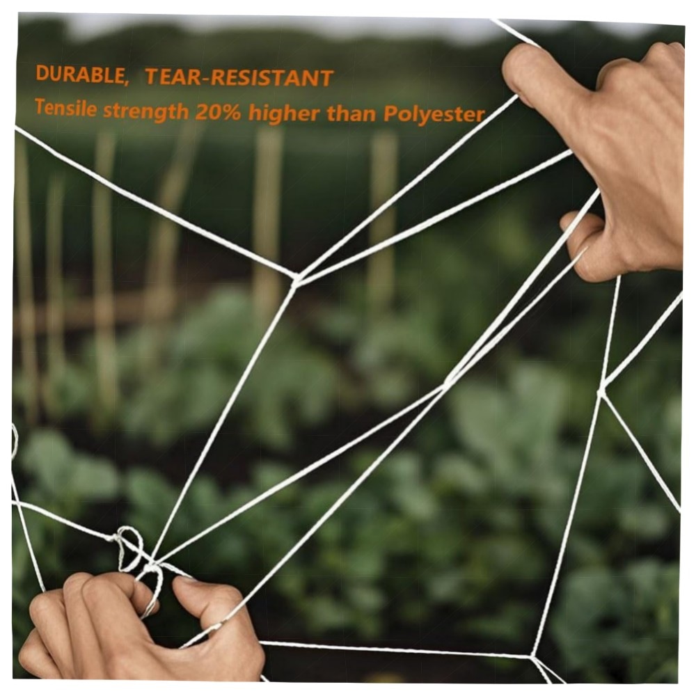 Nylon-Rankgitter 1,52 x 106,7 m – verstärktes, UV-beständiges Pflanzennetz für vertikales Wachstum, leicht zuschneidbar & wiederverwendbar