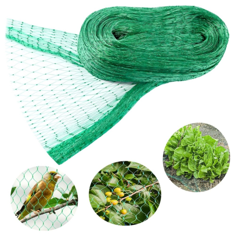 Vogelschutznetz 6×10 m – engmaschiges Gartennetz aus HD‑PE, Schutz für Obstbäume, Beeren & Hochbeete, leicht & witterungsbeständig