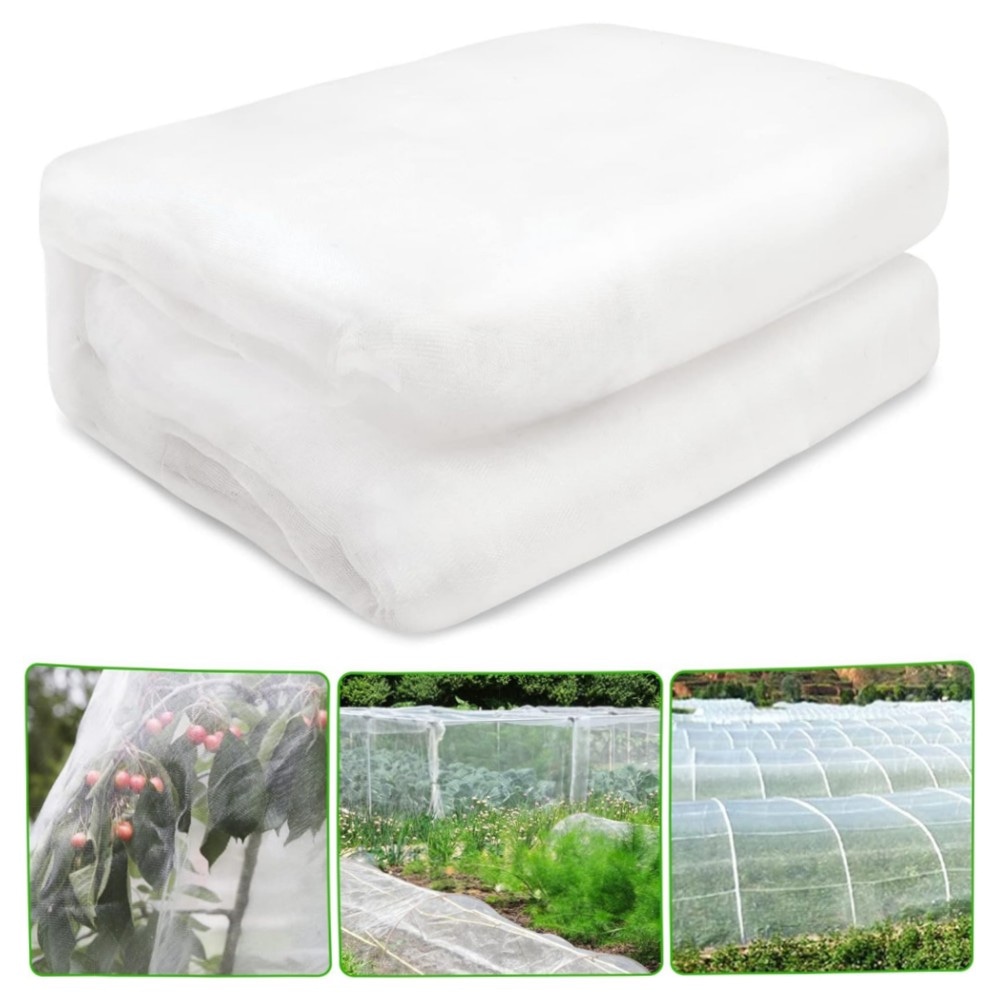 Hywean Hsafe Gemüseschutznetz 2,5 x 10 m – feinmaschiges Insektennetz (0,8 mm), UV-beständig, wiederverwendbar für Gemüse, Obst & Gewächshaus