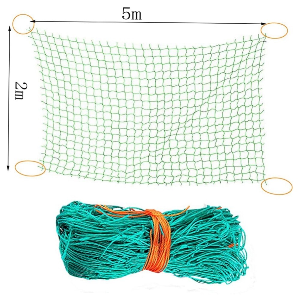 Ranknetz 10 x 2 m – 36 Stränge Polyethylen Pflanzennetz 10x10 cm | robuste Rankhilfe für Gurken, Tomaten & Kletterpflanzen