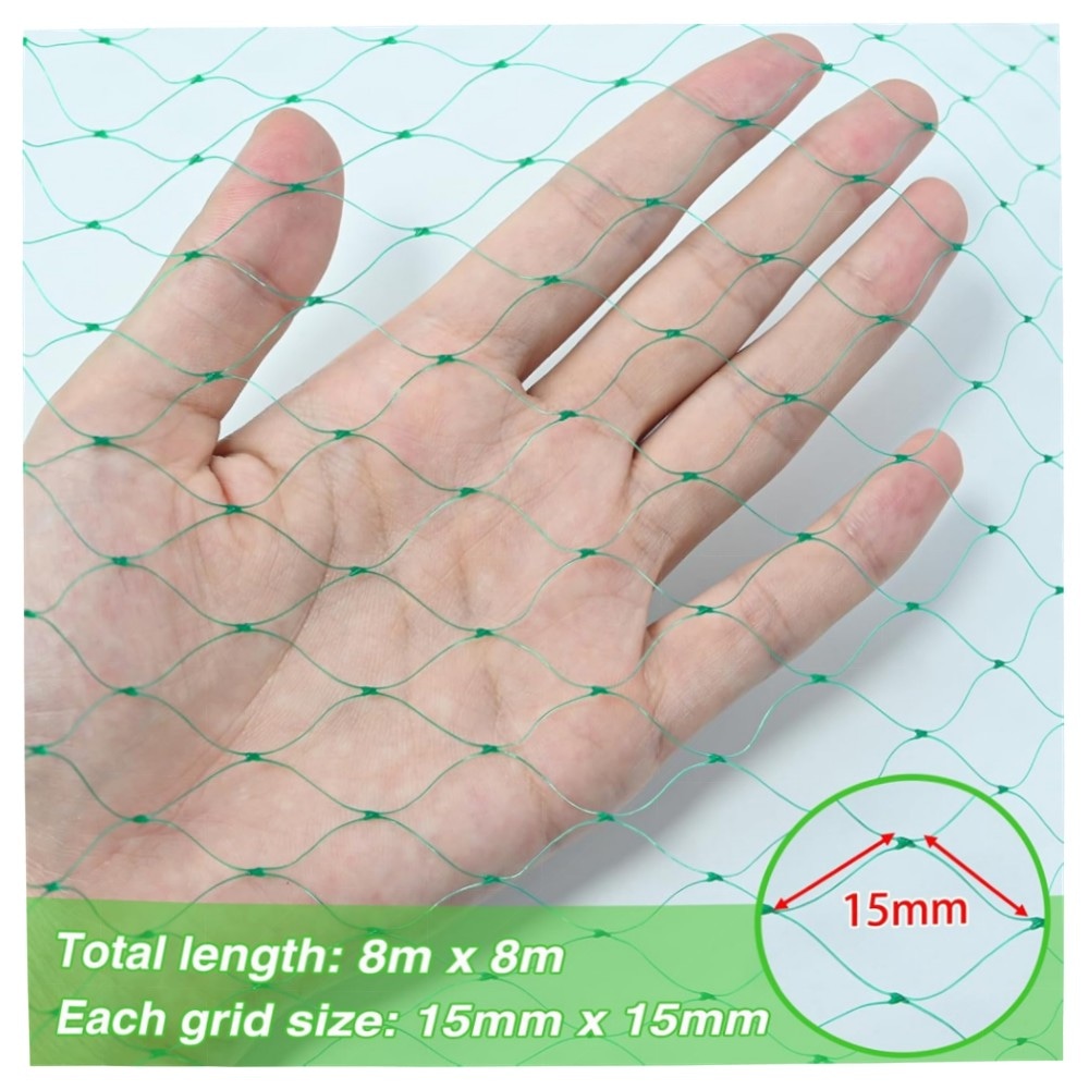 Vogelschutznetz 6×10 m – engmaschiges Gartennetz aus HD‑PE, Schutz für Obstbäume, Beeren & Hochbeete, leicht & witterungsbeständig