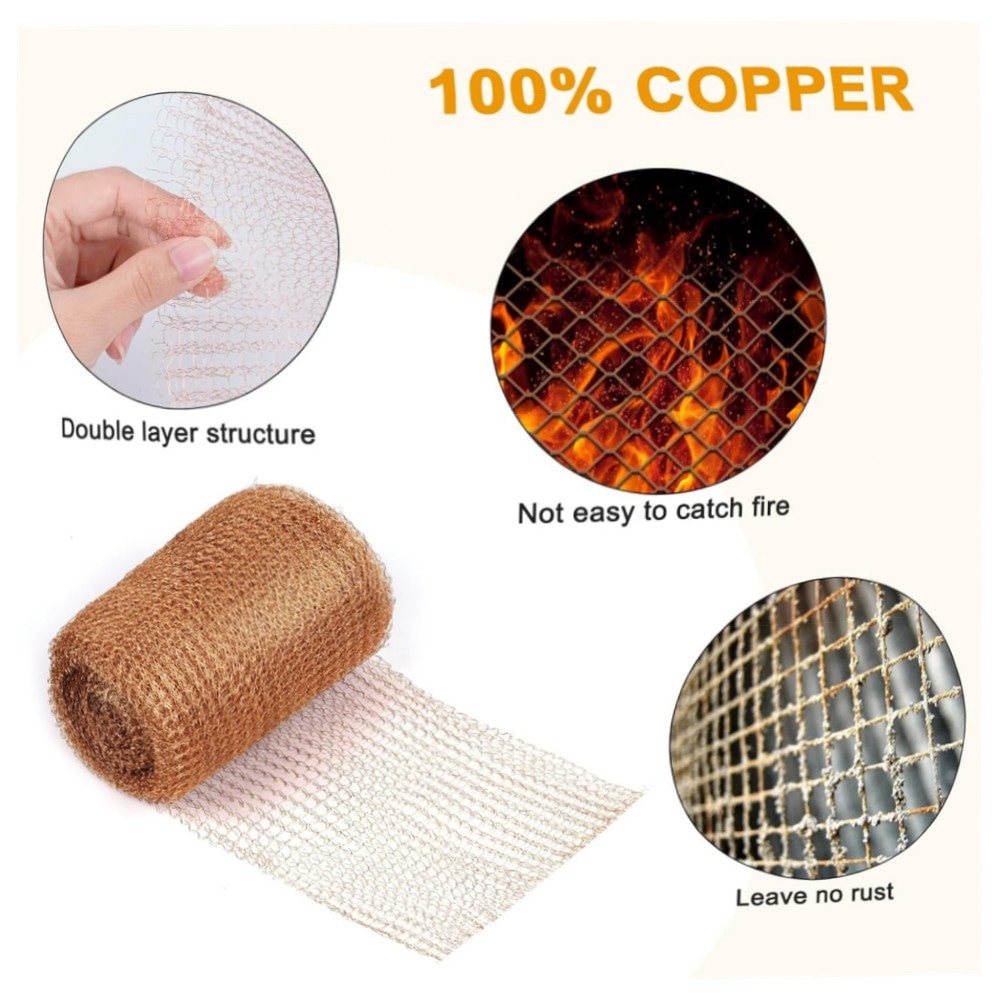 Kupfer-Schneckenschutz Rolle 12,5 cm x 10 m – hochwertiges Kupfergeflecht gegen Schnecken, wiederverwendbar & korrosionsbeständig für Hochbeete