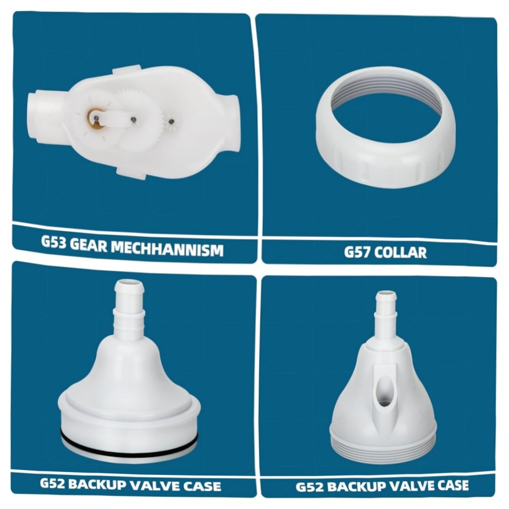 Verbessertes G52 Rückschlagventil für Polaris Poolreiniger – rissfestes Polymer, Komplettsatz (G53/G54/G57), langlebig