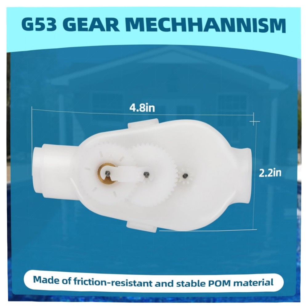 Verbessertes G52 Rückschlagventil für Polaris Poolreiniger – rissfestes Polymer, Komplettsatz (G53/G54/G57), langlebig