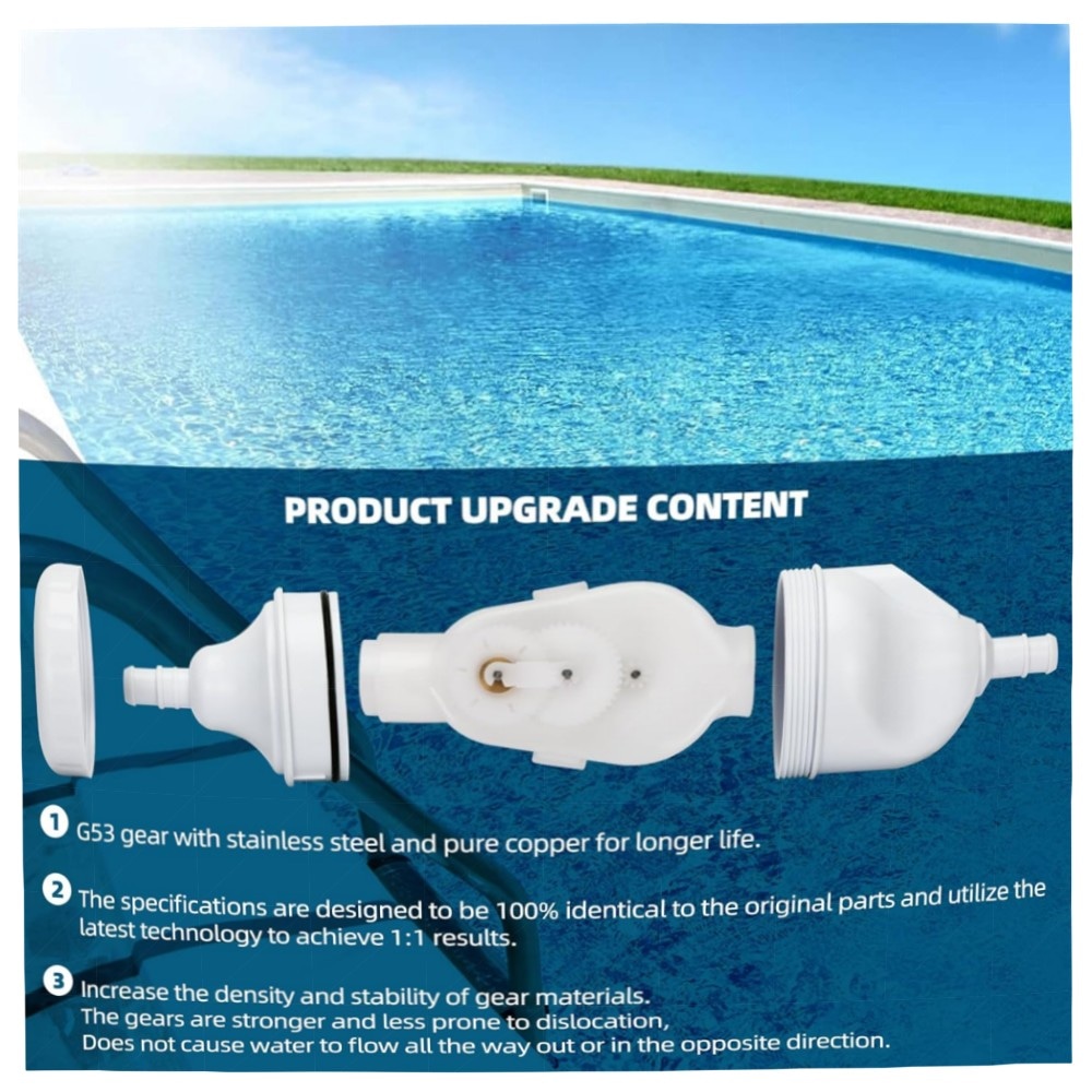Verbessertes G52 Rückschlagventil für Polaris Poolreiniger – rissfestes Polymer, Komplettsatz (G53/G54/G57), langlebig